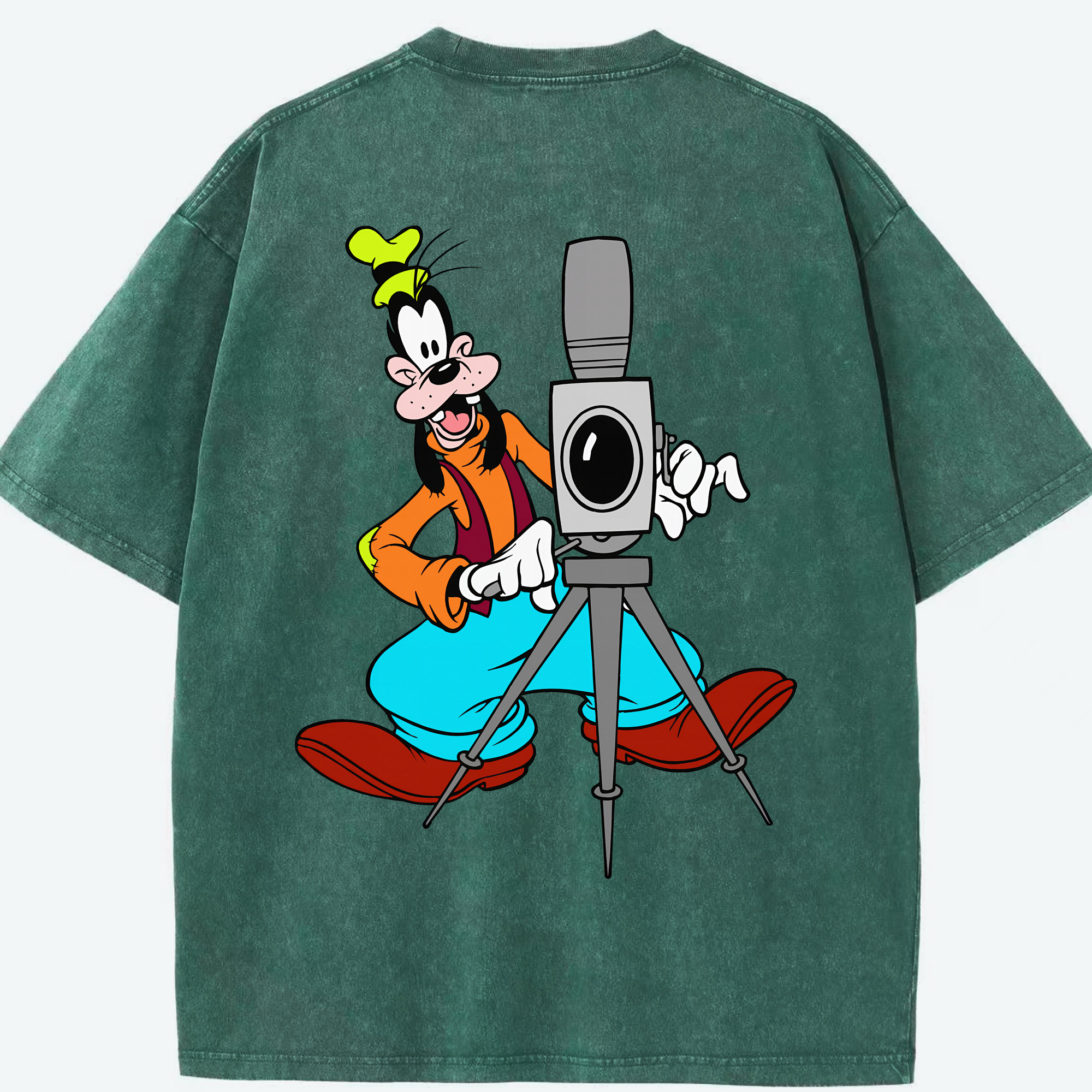 （画像用） ミッキーマウス Mickey Mouse 綿100% ヴィンテージ風 半袖Tシャツ（背面プリント）